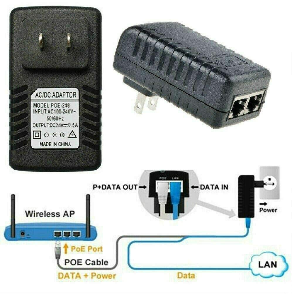 Amazon.com: NTQinParts Replacement 48v Wall POE Injector Power